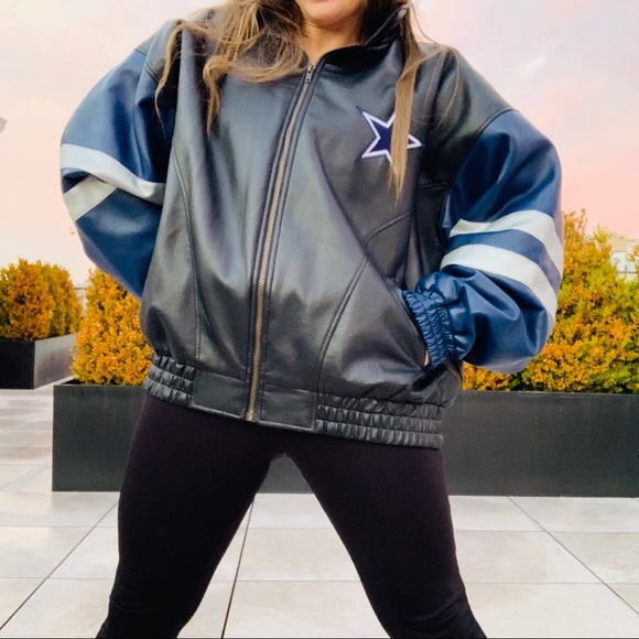 NFL GameDay Silver Blue Star Dallas Cowboys Jacket - Picture 9 of 16